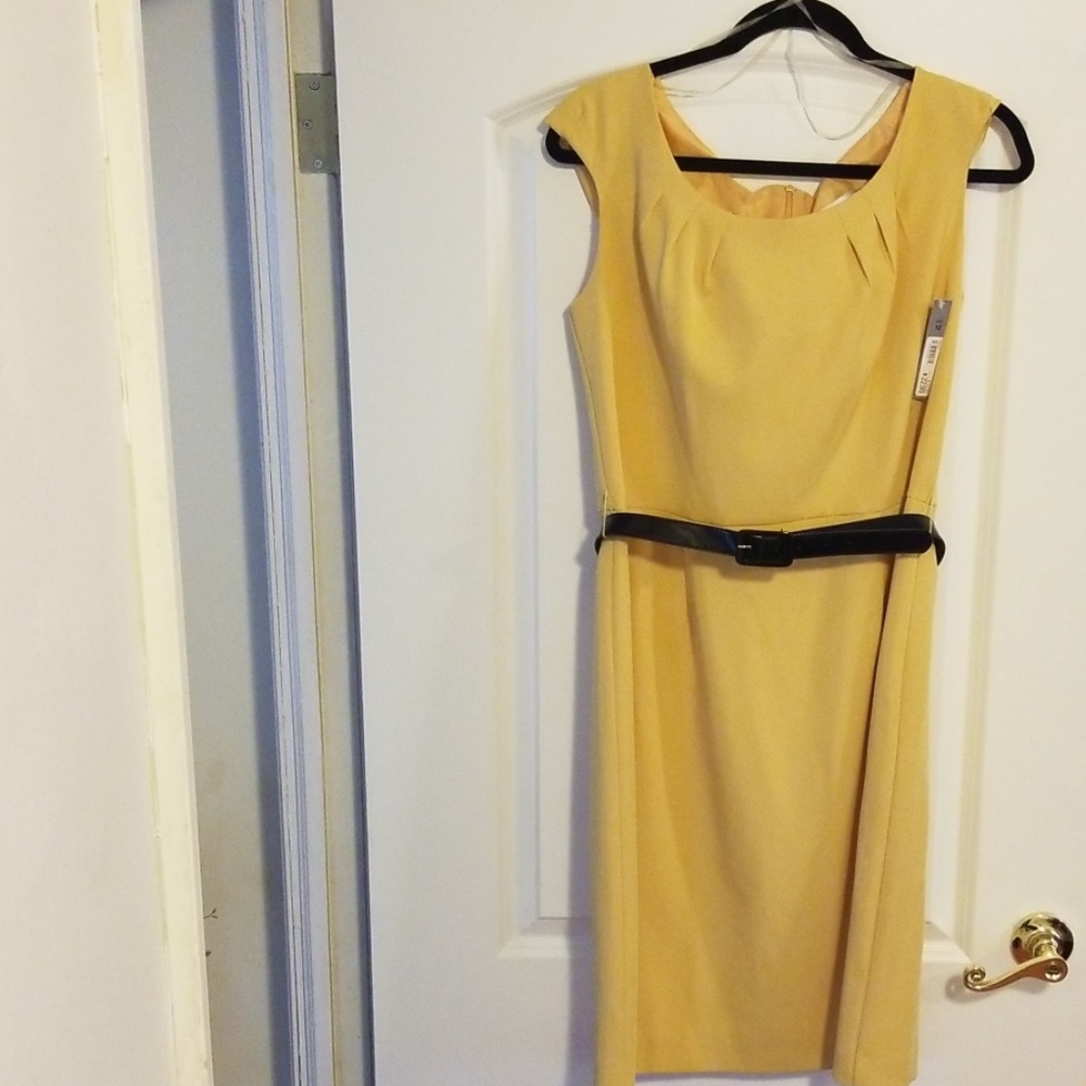 Yellow dress.